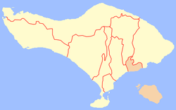 克隆孔縣在峇里省的位置