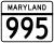 Maryland Route 995 marker
