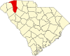 State map highlighting Greenville County