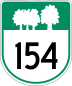 Route 154 marker
