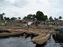 The port in Mossaka