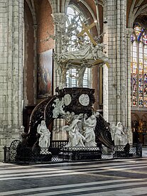 Pulpit by Laurent Delvaux in St. Bavo's Cathedral