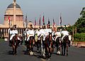 President's Bodyguard in summer ceremonial uniforms during changing of the guard