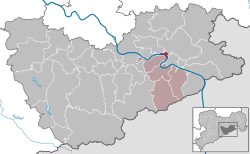 拉滕在萨克森施韦茨-东厄尔士山县的位置