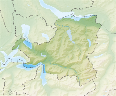 Location map Switzerland Schwyz