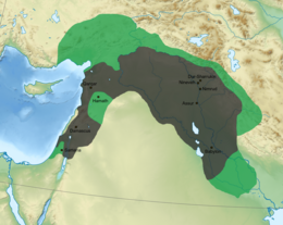 Map of Sargon's conquests