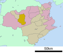 Location of Tsurugi in Tokushima Prefecture
