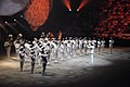 The U.S. Navy Band, led by Captain George N. Thompson, performs in the 10th annual Quebec City International Festival of Military Bands on the floor of the Pepsi Coliseum in Quebec City, Quebec