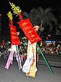 Stilt walking during Tết Nguyên Đán in Vietnam