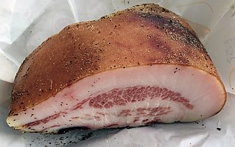 材料之一的Guanciale