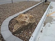 Landscape boulders in Abilene