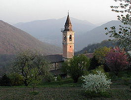 Bedigliora village church