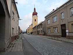 Centre with the Church of Saint John the Baptist