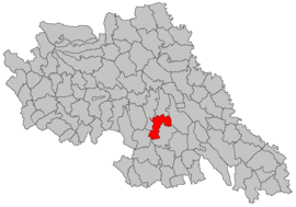 Location in Iași County