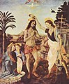 《基督受洗》（Battesimo di Cristo），1470年-1475年，收藏於義大利佛羅倫斯烏菲茲美術館