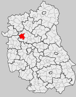 Location within the county and voivodeship