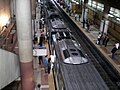 Platform area from escalator