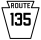 Pennsylvania Route 135 marker