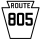 Pennsylvania Route 805 marker