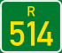 Regional route R514 shield