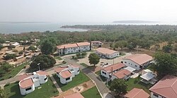 View of Kete-Krachi and Lake Volta