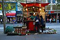 A street stall on Swanston Street, May 2013