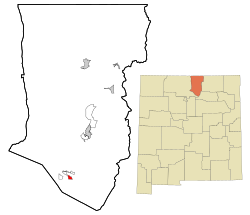 Location of Peñasco, New Mexico