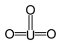 Uranium trioxide molecule, T-shaped