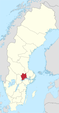 西曼兰省在瑞典的位置