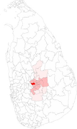 Location of Yatinuwara