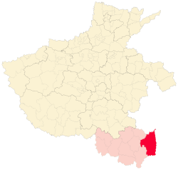 固始县在河南省的位置