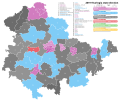 2019 Thuringian state election - Black is CDU, Blue is AfD, Pink is Left, Red is SPD