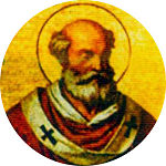 Portrait of Pope Silverius at Basilica of Saint Paul Outside the Walls, Rome