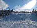 Looking up toward the Jordan Bowl summit.