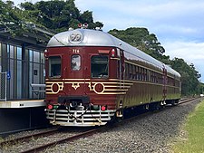 726 and 661 at Byron Bay North Beach station in April 2022