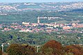 General view of Chesterfield from a distance, including the spire