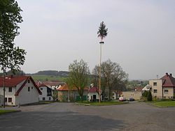 Centre of Daleké Dušníky