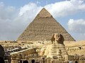 开罗吉萨金字塔及人面狮身像