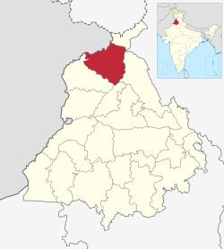 Location in Punjab