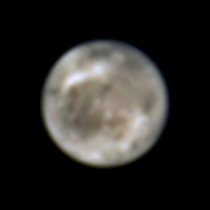 Hubble Space Telescope image of Ganymede taken in 1996.[136]