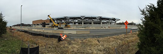 Construction of Innovation Center station in 2017