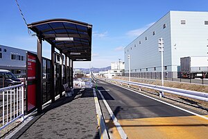 气仙沼方向站台（2024年2月）