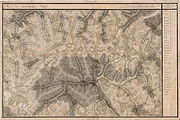 The region on an 18th-century map