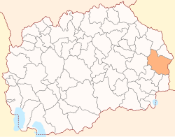 Location of Municipality of Berovo