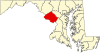 蒙哥马利县在马里兰州的位置