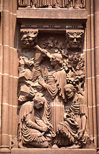 Alexander Hall sculpture, 1892, Princeton University
