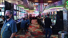 Picture of slot machines inside Speaking Rock Casino and Entertainment center