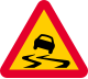 瑞典的小心路滑标志