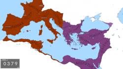 東羅馬帝國疆域動態演變圖