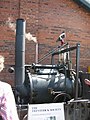 Image 16A replica of Richard Trevithick's 1801 road locomotive 'Puffing Devil' (from History of the automobile)